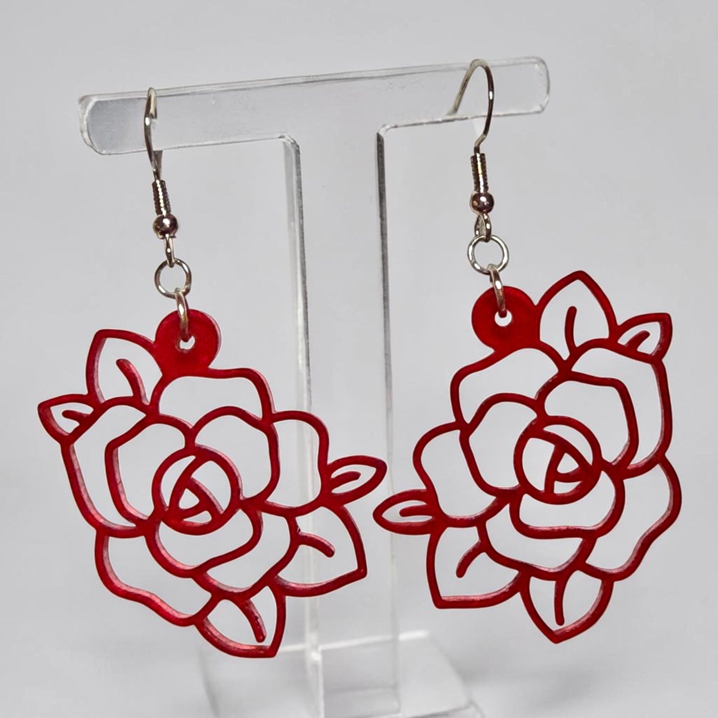 Rose Outline Earrings