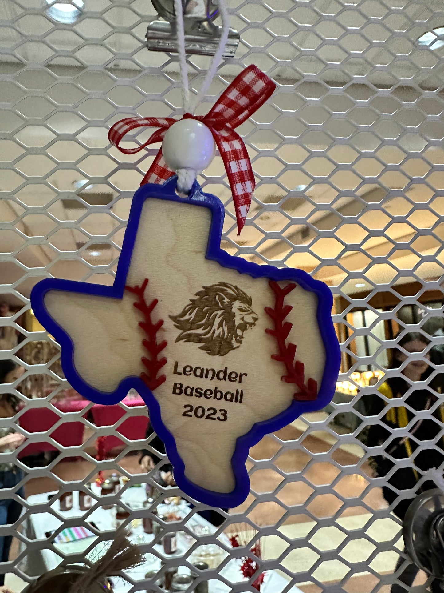 Leander Baseball Texas Ornament