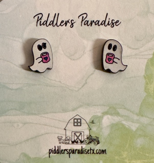 Ghost Stud Earrings