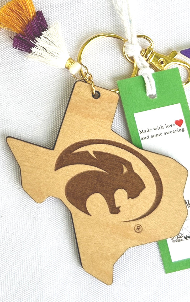 Liberty Hill Texas Panther Keychain
