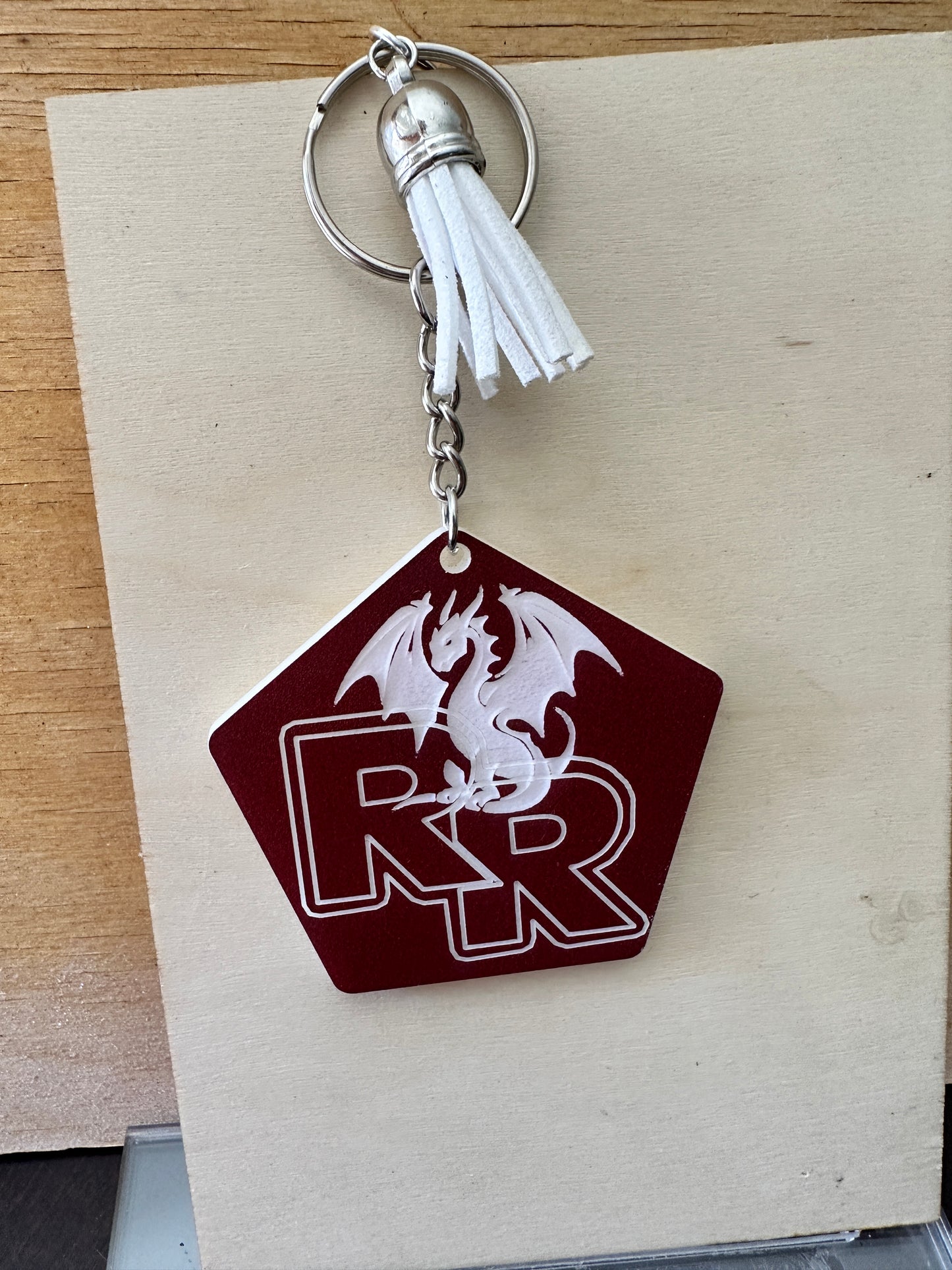 Round Rock Dragon Keychain