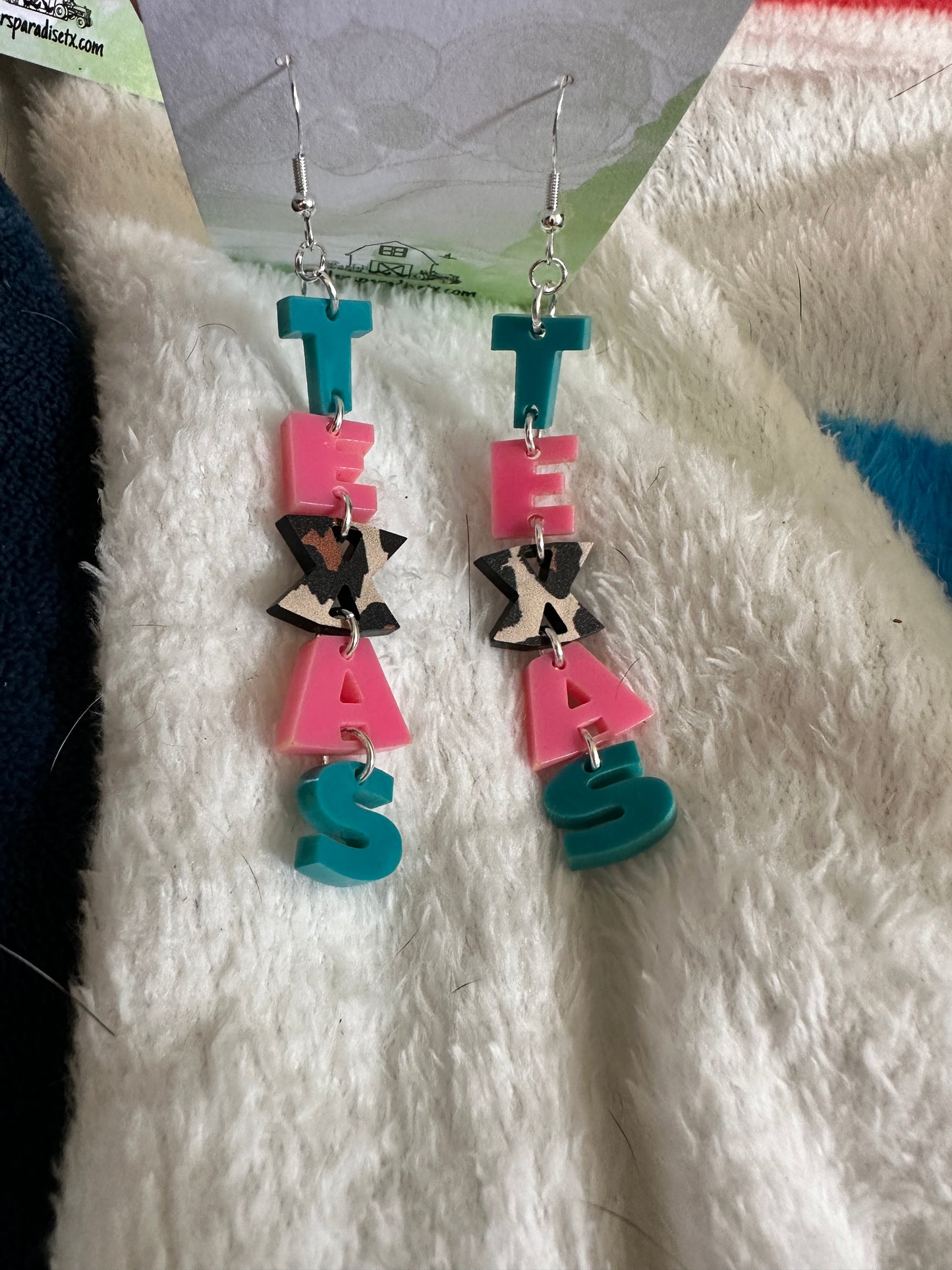 Vertical Texas Drop Earrings