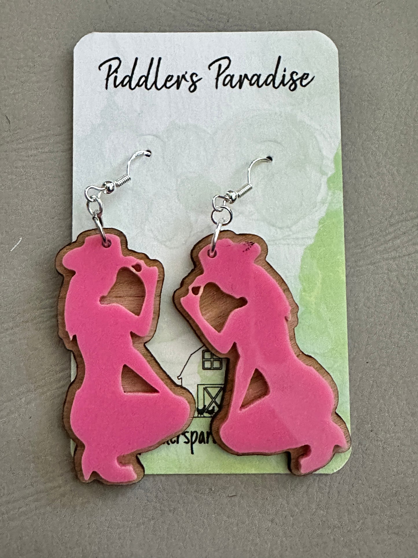 Pink Cowgirl Earrings