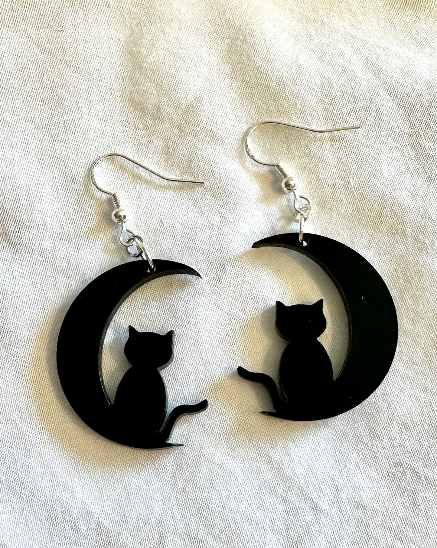 Cats on the Moon Earring