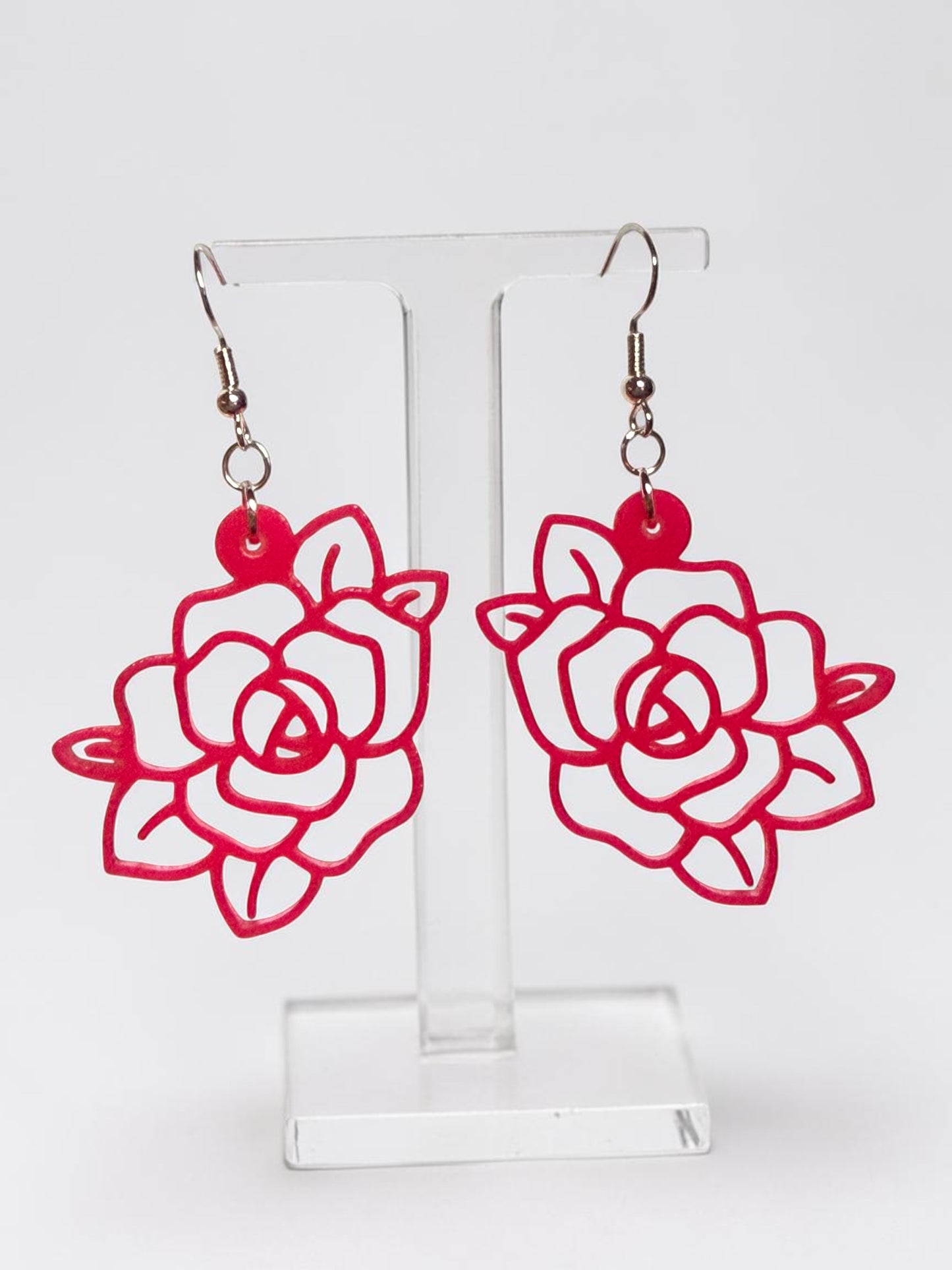 Rose Outline Earrings