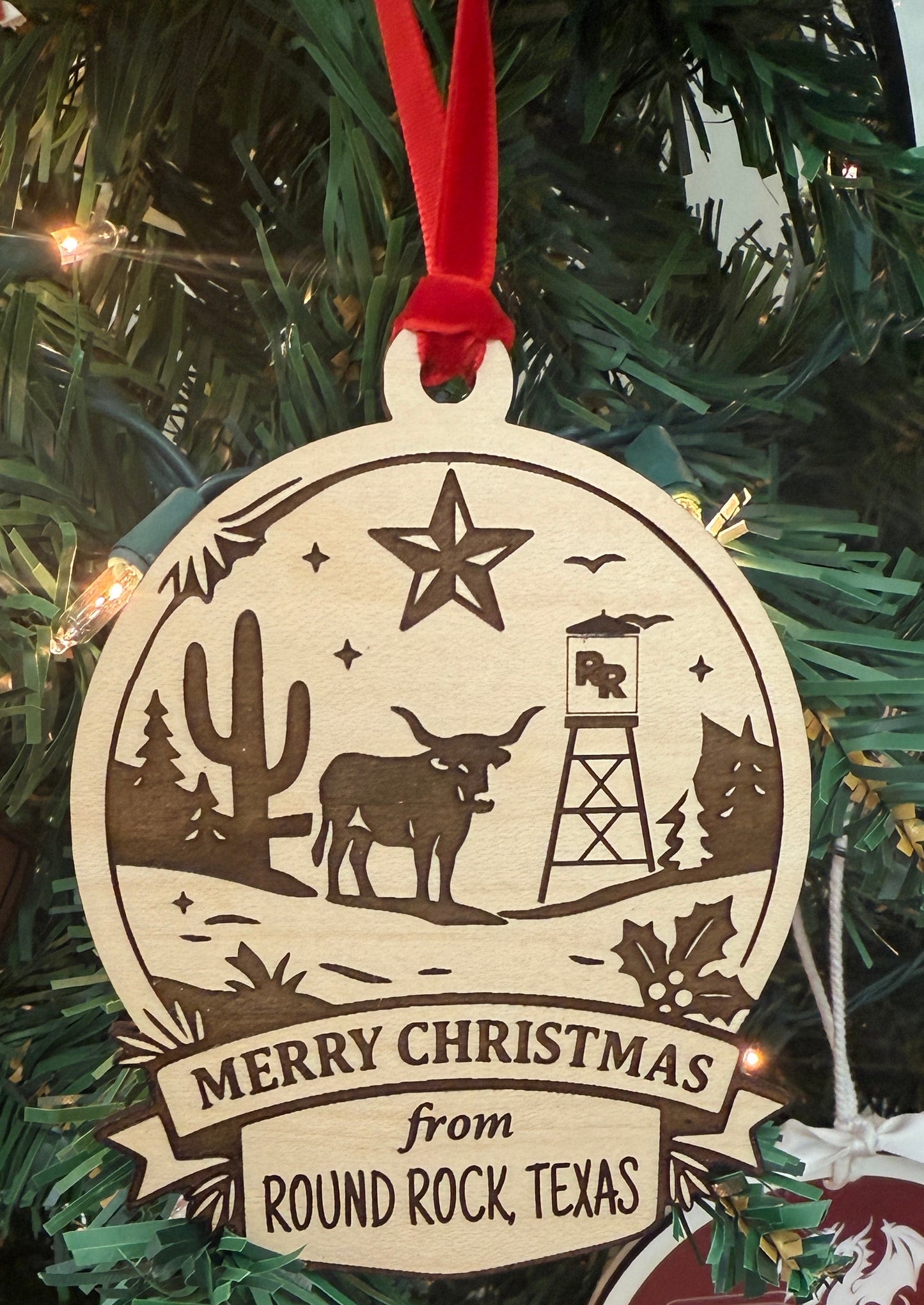 Merry Christmas from Round Rock ornament