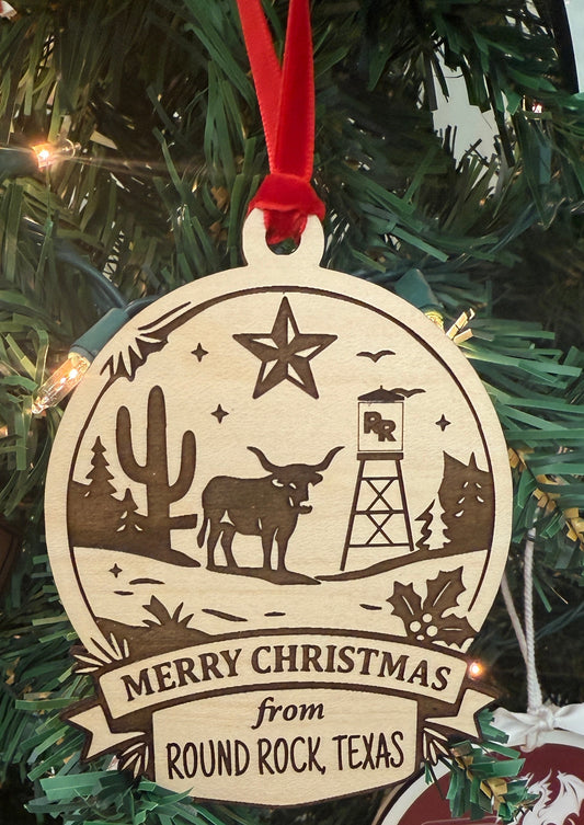 Merry Christmas from Round Rock ornament