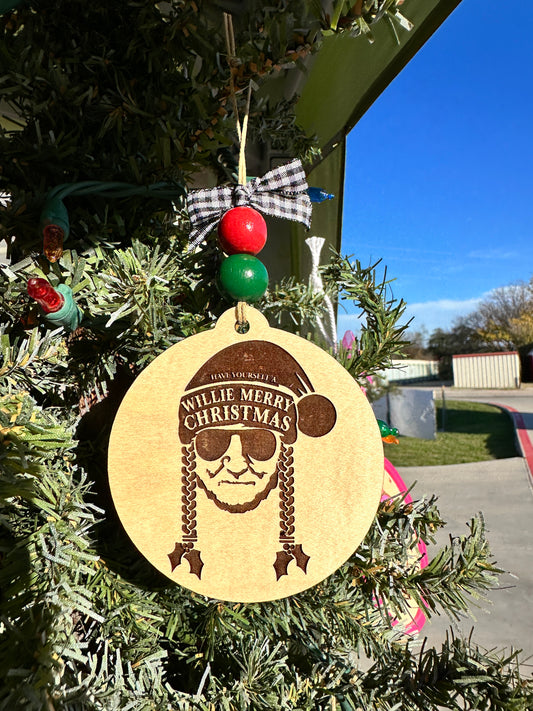 Willie Merry Christmas Ornament