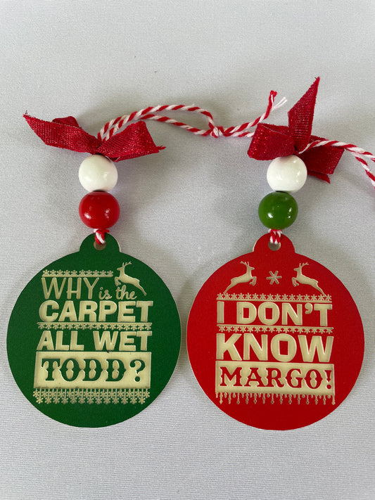 Humorous Christmas Ornament Set