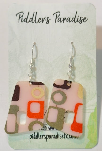 Mid-Century Modern Drop Earrings