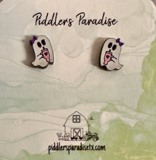 Ghost Stud Earrings