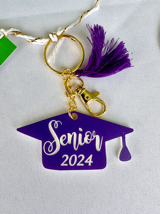 Senior/Class of Graduation Cap Keychain