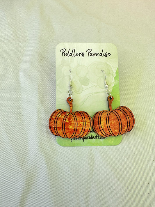 Fall Pumpkin Dangle Earrings