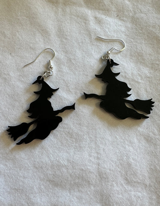 Flying Witch Earrings