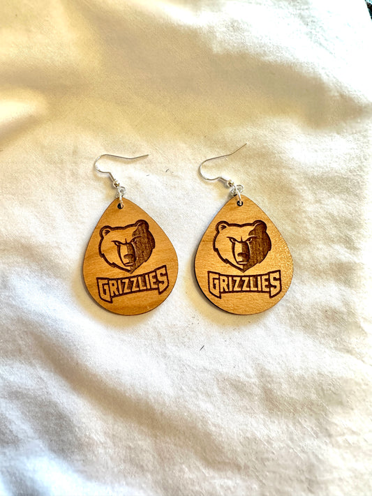 Glenn Grizzlies Earrings